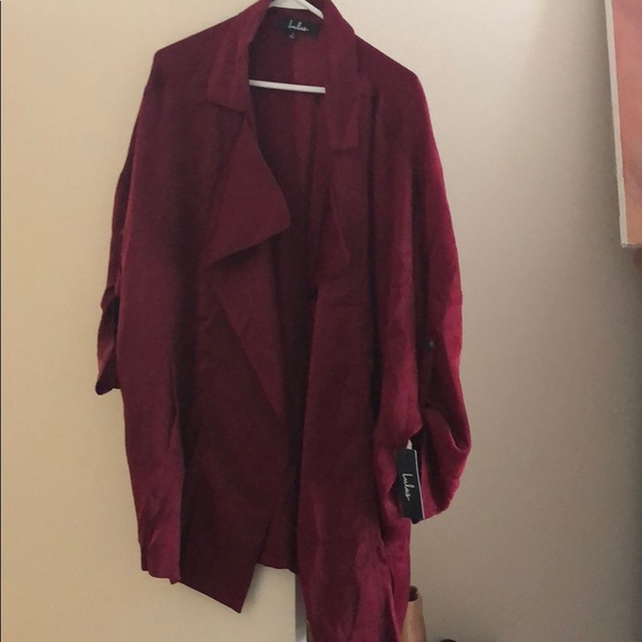 Lulus Jackets & Blazers - Burgundy duster